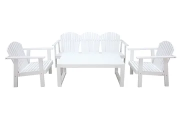 Rolston Loungesett - Hvit - Hagemøbler & utemiljø - Loungemøbler - Loungegrupper