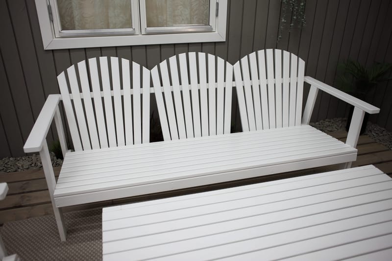 Rolston Loungesett - Hvit - Hagemøbler & utemiljø - Loungemøbler - Loungegrupper