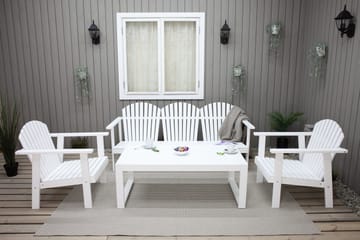 Rolston Loungesett - Hvit - Hagemøbler & utemiljø - Loungemøbler - Loungegrupper