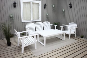 Rolston Loungesett - Hvit - Hagemøbler & utemiljø - Loungemøbler - Loungegrupper