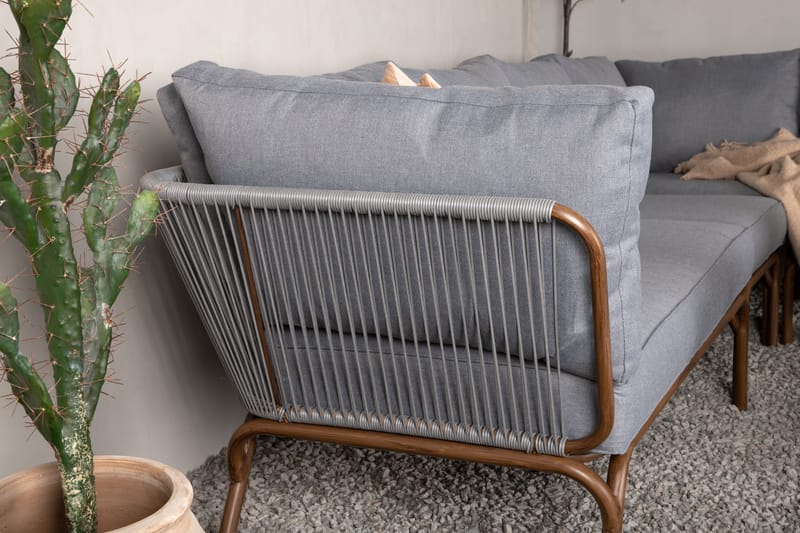 Roxo Hjørnesofa Brun - Venture Home - Hagemøbler & utemiljø - Loungemøbler - Loungegrupper