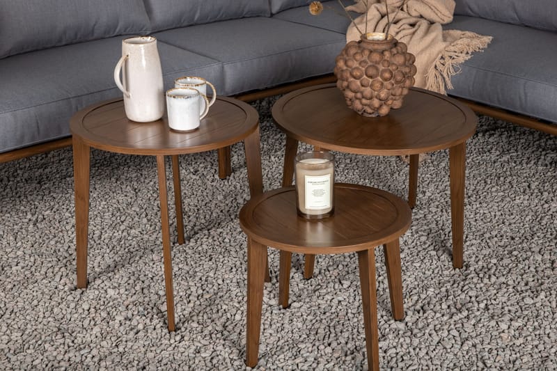 Roxo Hjørnesofa Brun - Venture Home - Hagemøbler & utemiljø - Loungemøbler - Loungegrupper