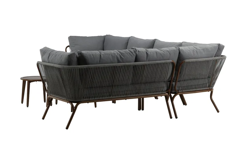 Roxo Hjørnesofa Brun - Venture Home - Hagemøbler & utemiljø - Loungemøbler - Loungegrupper