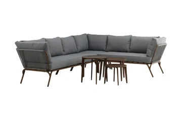 Roxo Hjørnesofa Brun - Venture Home - Hagemøbler & utemiljø - Loungemøbler - Loungegrupper