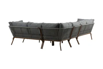 Roxo Hjørnesofa Brun - Venture Home - Hagemøbler & utemiljø - Loungemøbler - Loungegrupper