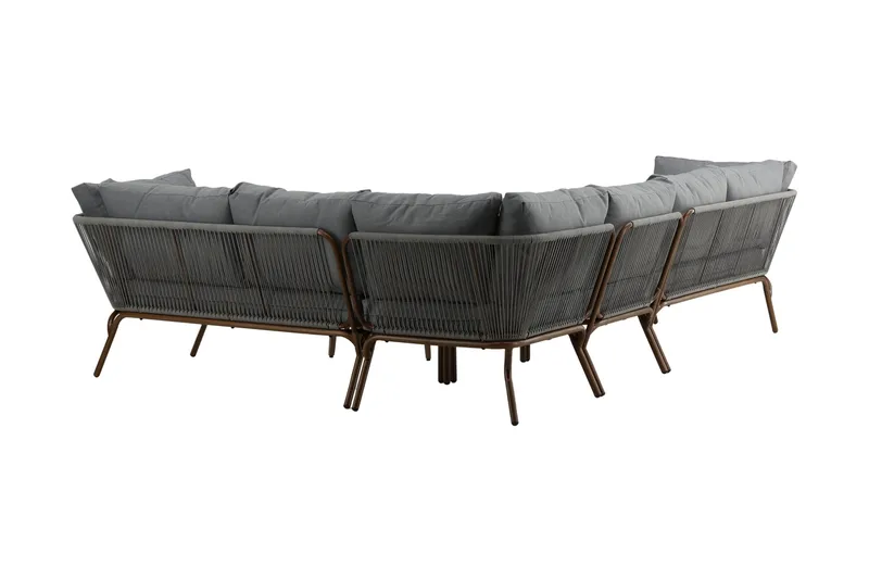 Roxo Hjørnesofa Brun - Venture Home - Hagemøbler & utemiljø - Loungemøbler - Loungegrupper