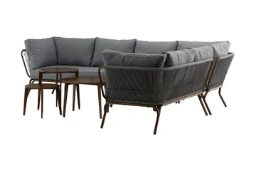 Roxo Hjørnesofa Brun - Venture Home - Hagemøbler & utemiljø - Loungemøbler - Loungegrupper