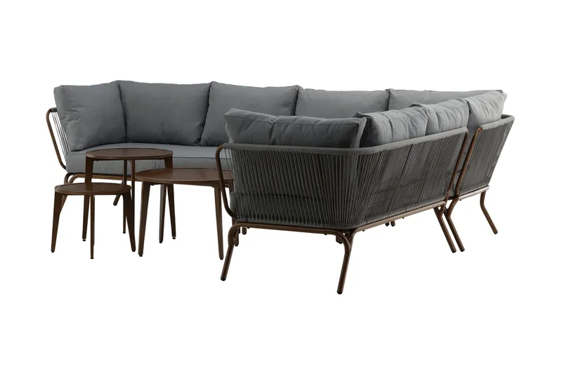 Roxo Hjørnesofa Brun - Venture Home - Hagemøbler & utemiljø - Loungemøbler - Loungegrupper