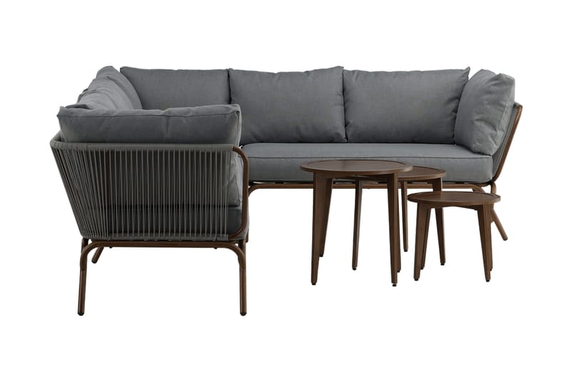 Roxo Hjørnesofa Brun - Venture Home - Hagemøbler & utemiljø - Loungemøbler - Loungegrupper