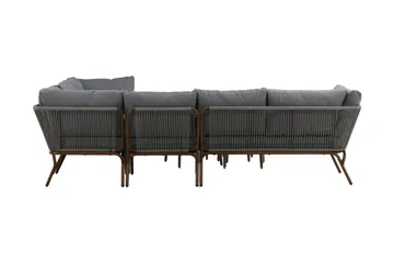 Roxo Hjørnesofa Brun - Venture Home - Hagemøbler & utemiljø - Loungemøbler - Loungegrupper