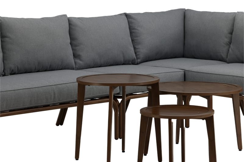 Roxo Hjørnesofa Brun - Venture Home - Hagemøbler & utemiljø - Loungemøbler - Loungegrupper