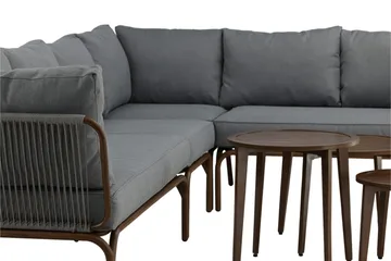 Roxo Hjørnesofa Brun - Venture Home - Hagemøbler & utemiljø - Loungemøbler - Loungegrupper