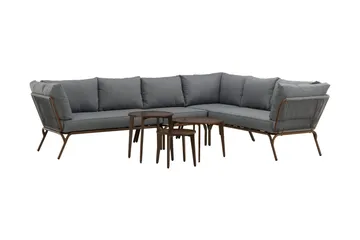 Roxo Hjørnesofa Brun - Venture Home - Hagemøbler & utemiljø - Loungemøbler - Loungegrupper