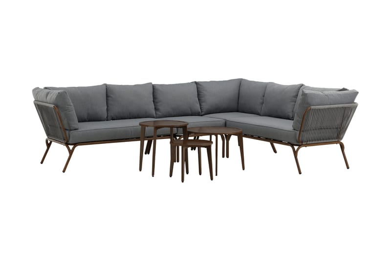 Roxo Hjørnesofa Brun - Venture Home - Hagemøbler & utemiljø - Loungemøbler - Loungegrupper