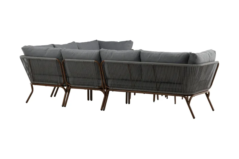 Roxo Hjørnesofa Brun - Venture Home - Hagemøbler & utemiljø - Loungemøbler - Loungegrupper