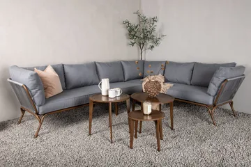 Roxo Hjørnesofa Brun - Venture Home - Hagemøbler & utemiljø - Loungemøbler - Loungegrupper