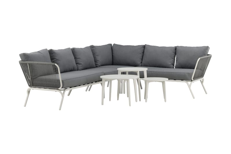 Roxo hjørnesofa hvit - Venture Home - Hagemøbler & utemiljø - Loungemøbler - Loungegrupper