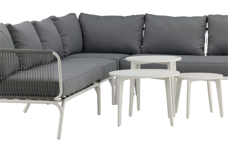Roxo hjørnesofa hvit - Venture Home - Hagemøbler & utemiljø - Loungemøbler - Loungegrupper