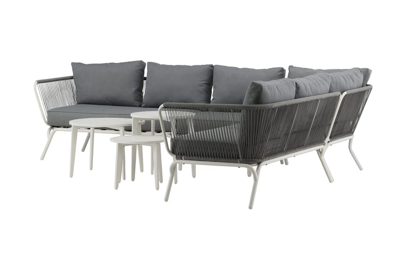 Roxo hjørnesofa hvit - Venture Home - Hagemøbler & utemiljø - Loungemøbler - Loungegrupper