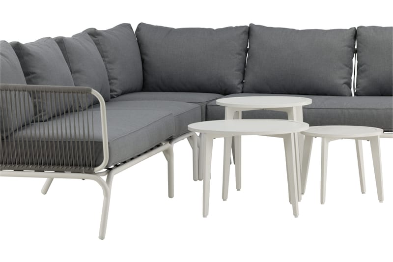 Roxo hjørnesofa hvit - Venture Home - Hagemøbler & utemiljø - Loungemøbler - Loungegrupper