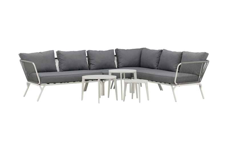 Roxo hjørnesofa hvit - Venture Home - Hagemøbler & utemiljø - Loungemøbler - Loungegrupper