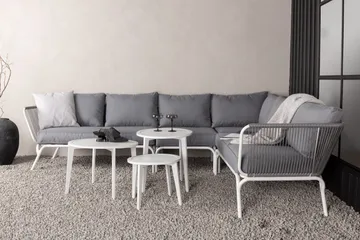 Roxo hjørnesofa hvit - Venture Home - Hagemøbler & utemiljø - Loungemøbler - Loungegrupper