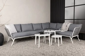 Roxo hjørnesofa hvit - Venture Home - Hagemøbler & utemiljø - Loungemøbler - Loungegrupper