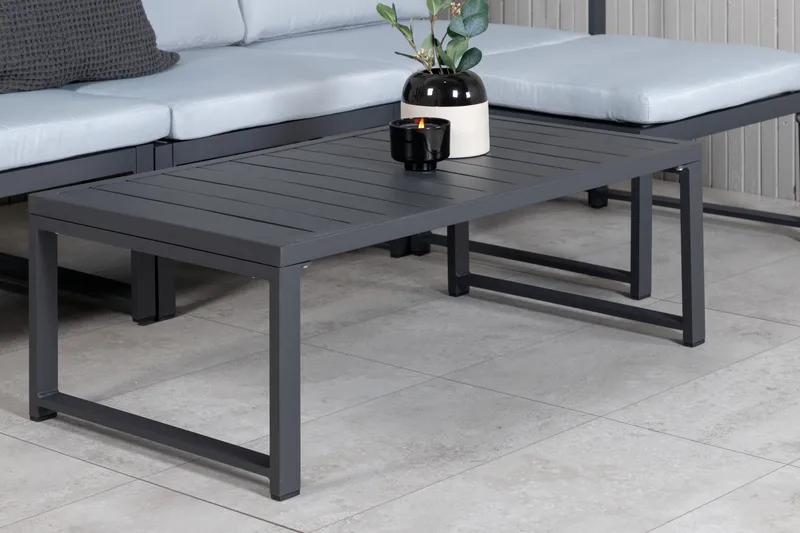 Salvador Loungegruppe - Grå/Svart - Hagemøbler & utemiljø - Loungemøbler - Loungegrupper