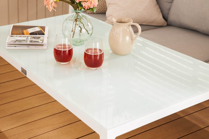 Sofagruppe Ariany - Hvit/Grå - Hagemøbler & utemiljø - Loungemøbler - Loungegrupper