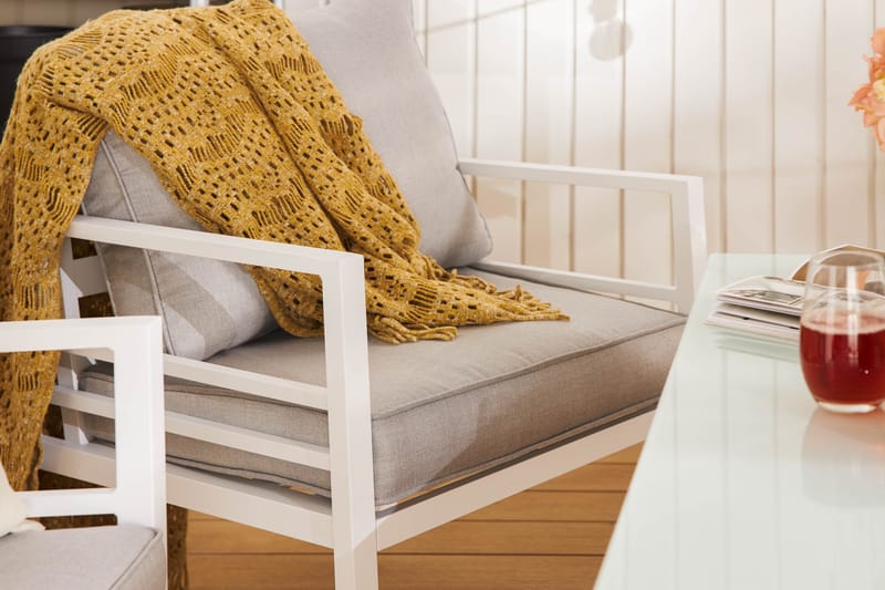 Sofagruppe Ariany - Hvit/Grå - Hagemøbler & utemiljø - Loungemøbler - Loungegrupper