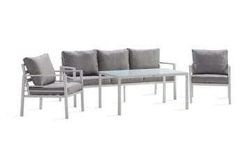 Sofagruppe Ariany - Hvit/Grå - Hagemøbler & utemiljø - Loungemøbler - Loungegrupper