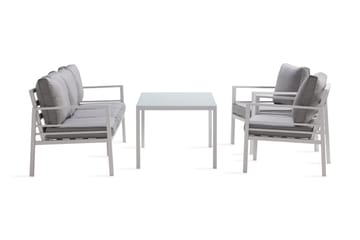 Sofagruppe Ariany - Hvit/Grå - Hagemøbler & utemiljø - Loungemøbler - Loungegrupper
