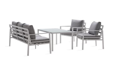 Sofagruppe Ariany - Hvit/Grå - Hagemøbler & utemiljø - Loungemøbler - Loungegrupper