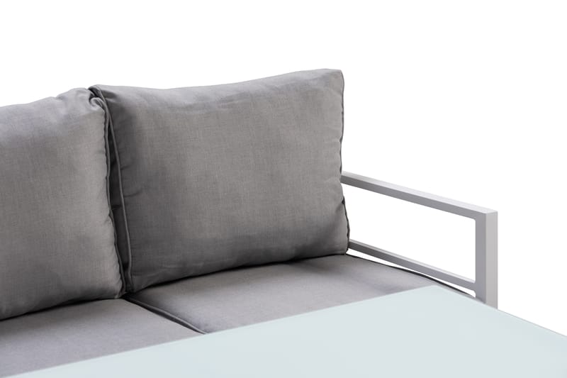 Sofagruppe Ariany - Hvit/Grå - Hagemøbler & utemiljø - Loungem�øbler - Loungegrupper