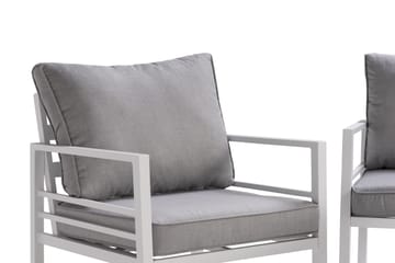 Sofagruppe Ariany - Hvit/Grå - Hagemøbler & utemiljø - Loungemøbler - Loungegrupper
