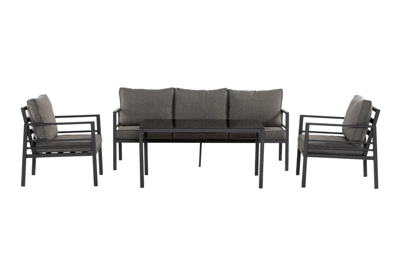 Sofagruppe Ariany, Svart/Grå