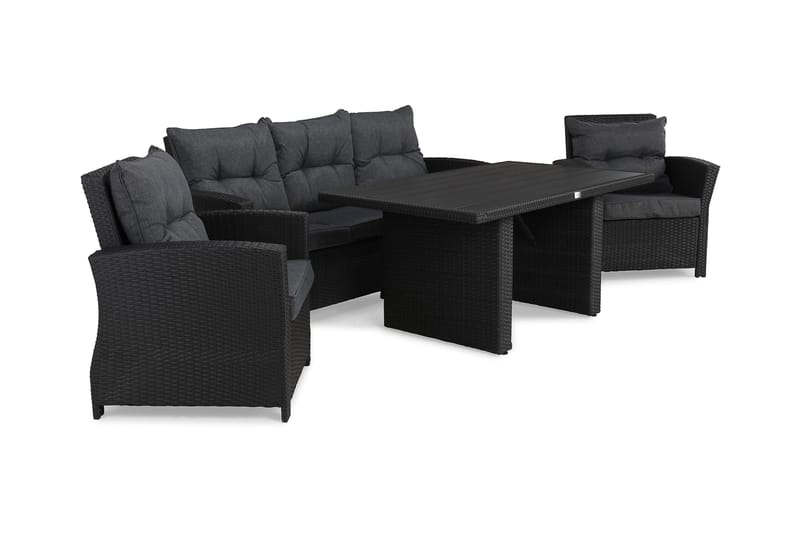 Sofagruppe James - Aintwood|Svart - Loungegrupper - Sofagruppe utendørs