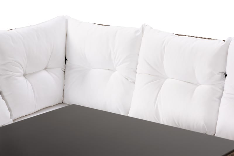 Sofagruppe James Høyre Glass - Sand - Hagemøbler & utemiljø - Loungemøbler - Loungegrupper