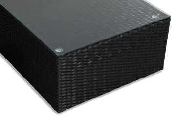 Sofagruppe Mendoza - Svart / svarte puter - Hagemøbler & utemiljø - Loungemøbler - Loungegrupper