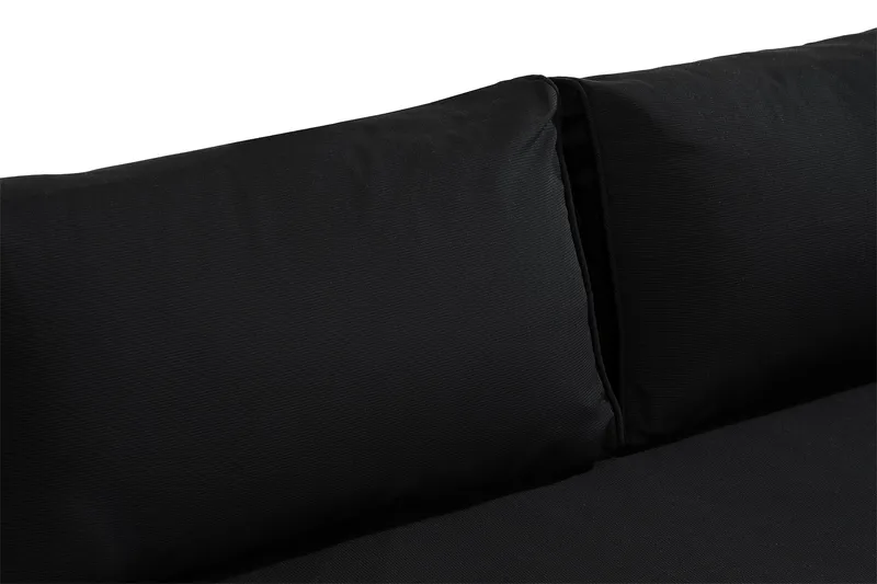 Sofagruppe Mendoza - Svart / svarte puter - Hagemøbler & utemiljø - Loungemøbler - Loungegrupper