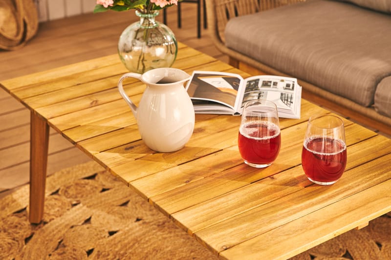 Sofagruppe Morocco - Akasie|Brun|Beige - Hagemøbler & utemiljø - Loungemøbler - Loungegrupper