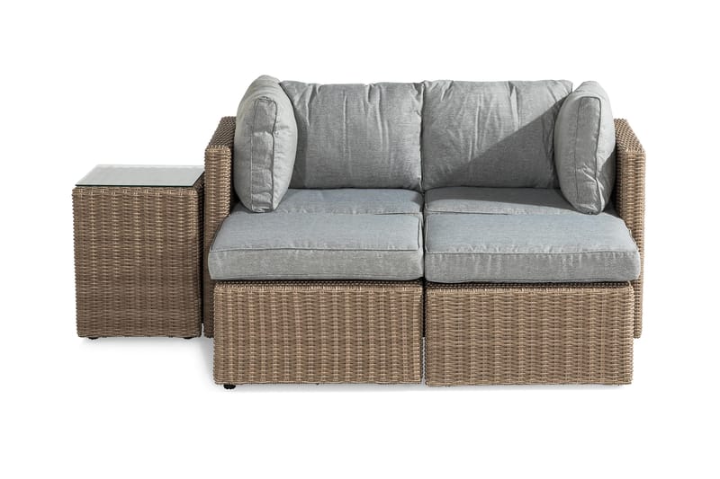 Sofagruppe Zambia - Beige|Grå - Loungegrupper - Sofagruppe utendørs