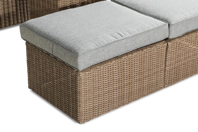 Sofagruppe Zambia - Beige|Grå - Loungegrupper - Sofagruppe utendørs