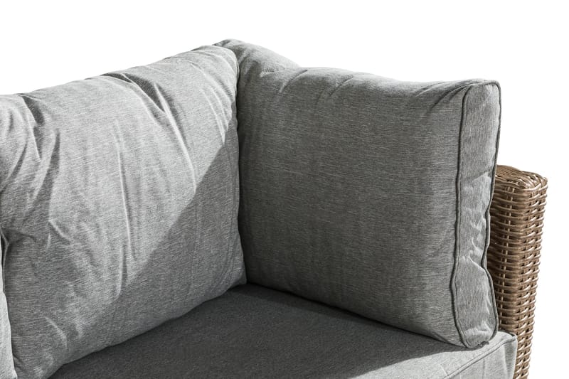 Sofagruppe Zambia - Beige|Grå - Loungegrupper - Sofagruppe utendørs