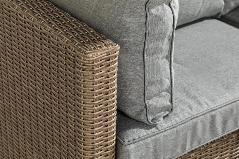 Sofagruppe Zambia - Beige|Grå - Loungegrupper - Sofagruppe utendørs