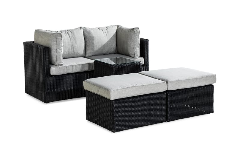 Sofagruppe Zambia - Beige|Grå - Loungegrupper - Sofagruppe utendørs