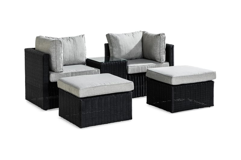 Sofagruppe Zambia - Beige|Grå - Loungegrupper - Sofagruppe utendørs