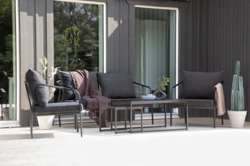 Sopot loungegruppe utendørs 4-seters - Svart - Hagemøbler & utemiljø - Loungemøbler - Loungegrupper