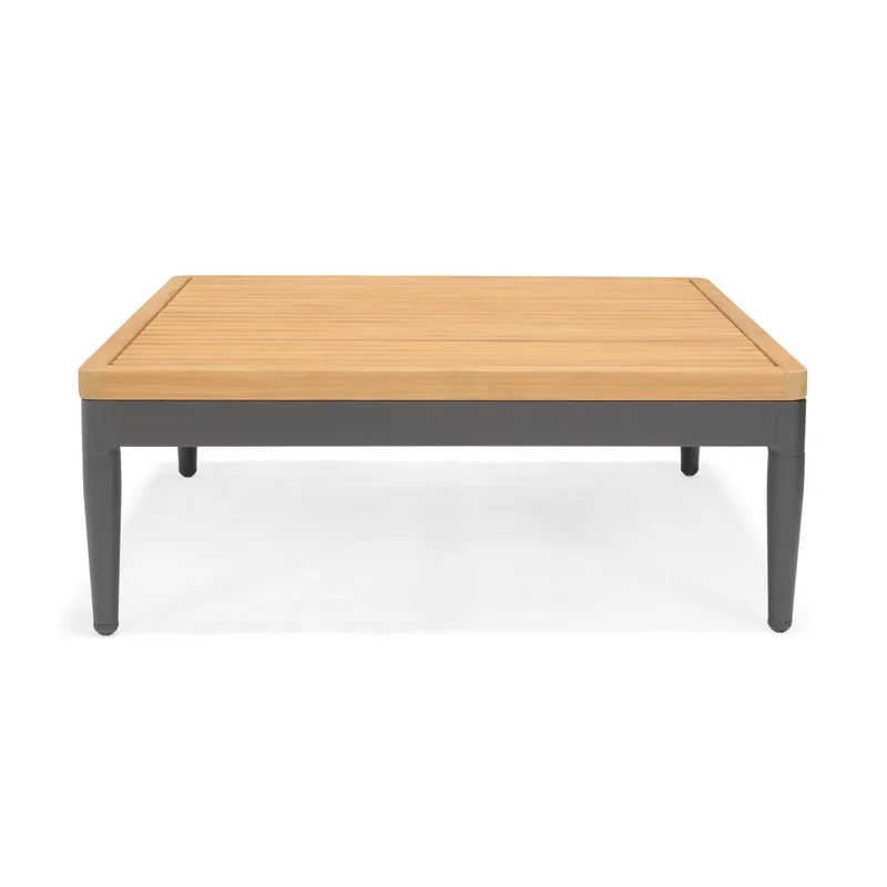 TOPAZ Sett Dagbedd + 2-seter sofa + sofabord 73 cm - Magnesiumgrå - Hagemøbler & utemiljø - Loungemøbler - Loungegrupper