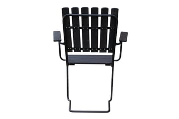 Vaxholm Spisegruppe Rund - Kaffesvart/Grå - Hagemøbler & utemiljø - Loungemøbler - Loungegrupper